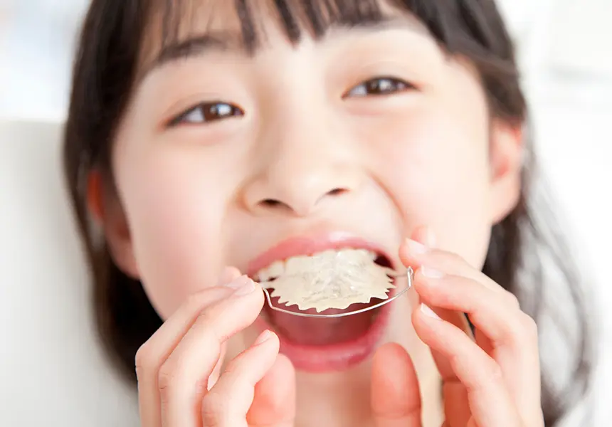 矯正装置の装着